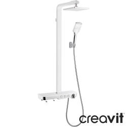 Creavit - Creavit Ocean Duvara Monte Termostatik Banyo Bataryalı Duş Kolonu