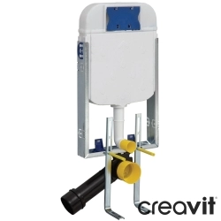 Creavit - Creavit Fotoselli Gömme Rezervuar, Elektrikli-Metal Ayaklı, 3/6 Litre