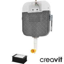 Creavit - Creavit Fotoselli Gömme Rezervuar Tek ve Çocuk Klozetleri İçin Set, Elektrikli, 3/6 Litre
