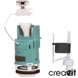 Creavit - Creavit Ducky Çift Basmalı Çocuk Rezervuar İç Takımı