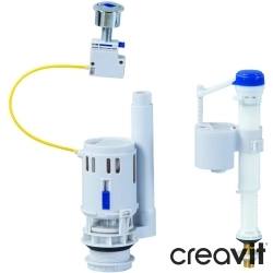 Creavit - Creavit Ducky Çift Basmalı Çocuk Rezervuar İç Takımı