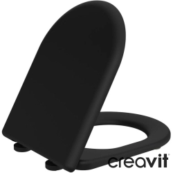 Creavit - Creavit Amasra Ultima Yavaş Kapanan Klozet Kapağı, Mat Siyah