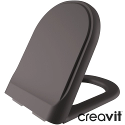 Creavit - Creavit Antik Yavaş Kapanan Klozet Kapağı, Mat Antrasit