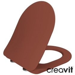 Creavit - Creavit Duck Mezopotamya Yavaş Kapanan Vidalı Klozet Kapağı, Terrakota