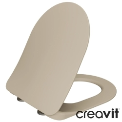 Creavit - Creavit Duck Mezopotamya Yavaş Kapanan Vidalı Klozet Kapağı, Keten