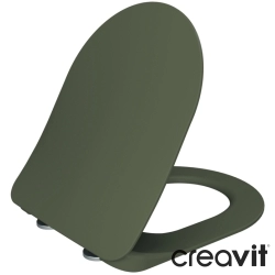 Creavit - Creavit Duck Mezopotamya Yavaş Kapanan Vidalı Klozet Kapağı, Serpantin