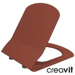Creavit - Creavit Elegant Mezopotamya Yavaş Kapanan Klozet Kapağı, Terrakota