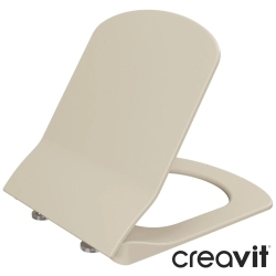 Creavit - Creavit Elegant Mezopotamya Yavaş Kapanan Klozet Kapağı, Keten