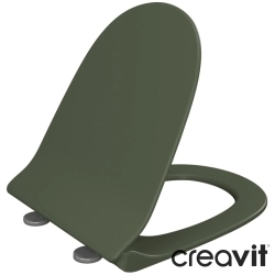 Creavit - Creavit Ruby Vital Mezopotamya Duroplast Yavaş Kapanan Klozet Kapağı, Serpantin