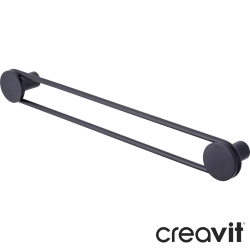 Creavit - Creavit Linda Uzun Havluluk, 45 cm, Mat Siyah
