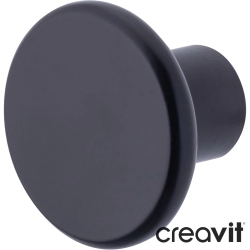 Creavit - Creavit Linda Tekli Havlu/Bornoz Askısı, Mat Siyah - MA.LD19009