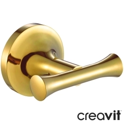 Creavit - Creavit Neo İkili Havlu/Bornoz Askısı, Altın - MA.NO12026G