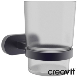 Creavit - Creavit Planet Cam Diş Fırçalığı, Mat Siyah
