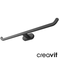 Creavit - Creavit Planet İkili Kapaksız Tuvalet Kağıtlığı, Mat Siyah