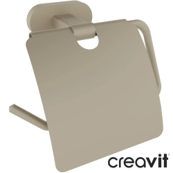 Creavit - Creavit Planet Kapaklı Tuvalet Kağıtlığı, Cappuccino