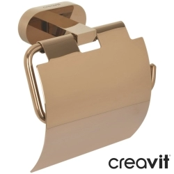 Creavit - Creavit Planet Kapaklı Tuvalet Kağıtlığı, Bakır