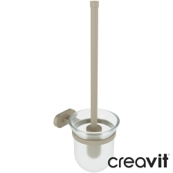 Creavit - Creavit Planet Cam Tuvalet Fırçalığı, Cappuccino (Duvardan)