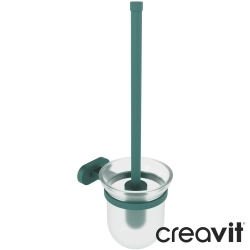 Creavit - Creavit Planet Cam Tuvalet Fırçalığı, Nil Yeşili (Duvardan)