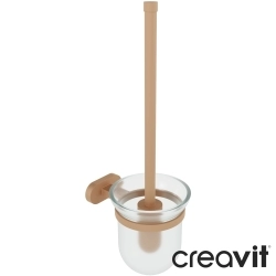 Creavit - Creavit Planet Cam Tuvalet Fırçalığı, Şeftali Tüyü (Duvardan)