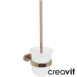 Creavit - Creavit Planet Cam Tuvalet Fırçalığı, Bakır (Duvardan)