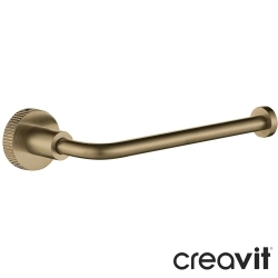 Creavit - Creavit Sone Kapaksız Tuvalet Kağıtlığı, Fırçalı Altın