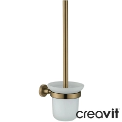 Creavit - Creavit Sone Cam Tuvalet Fırçalığı, Fırçalı Altın (Duvardan)