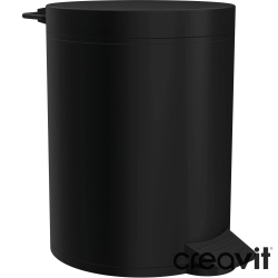 Creavit - Creavit Pedallı Çöp Kovası, Mat Siyah (5 Litre)