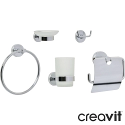 Creavit - Creavit Joyful Beşli Banyo Aksesuar Seti