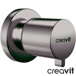Creavit - Creavit Ankastre Stop Valf, Pirinç Gövde, Gun Grey