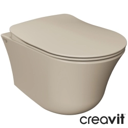 Creavit - Creavit Ruby Mezopotamya Nora Vortex Flush Asma Klozet, Keten - NO323-00KT42E-0000