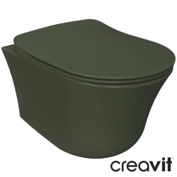 Creavit - Creavit Ruby Mezopotamya Nora Vortex Flush Asma Klozet, Serpantin - NO323-00SE42E-0000