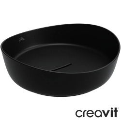 Creavit - Creavit Ruby Sphere Çanak Lavabo, 40 cm, Mat Siyah