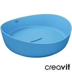 Creavit - Creavit Ruby Sphere Mezopotamya Çanak Lavabo, 40 cm, Turkuaz