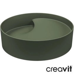 Creavit - Creavit Ruby Aura Mezopotamya Çanak Lavabo, 40 cm, Serpantin