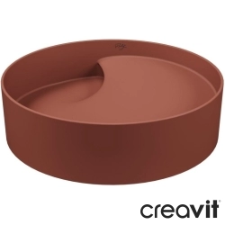 Creavit - Creavit Ruby Aura Mezopotamya Çanak Lavabo, 40 cm, Terrakota
