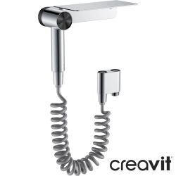 Creavit - Creavit Ara Musluklu/Etajerli Taharet Spreyi Seti (Manyetik Askı Sistemi)