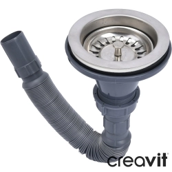 Creavit - Creavit Esse Eviye Sifonu Alt Grubu, Gri