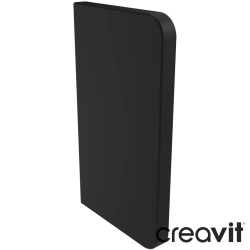 Creavit - Creavit Pisuvar Ara Bölme, Mat Siyah
