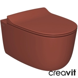 Creavit - Creavit Ruby Vital Mezopotamya Vortex Flush Asma Klozet, Terrakota - VL323-00TE42E-0000