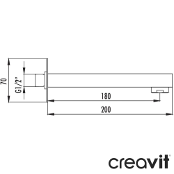 Creavit - Creavit Ankastre Çıkış Ucu