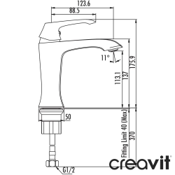 Creavit - Creavit Avangart Lavabo Bataryası, Altın
