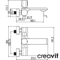 Creavit - Creavit Alfa Banyo Bataryası