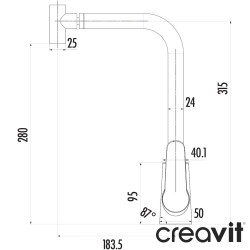 Creavit - Creavit Bevel Spiralli Eviye Bataryası