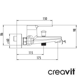 Creavit - Creavit Nuovo Banyo Bataryası