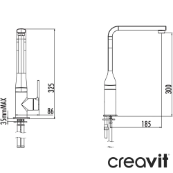 Creavit - Creavit Nuovo Kuğu Borulu Eviye Bataryası