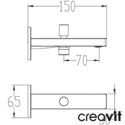 Creavit - Creavit Ondea Ankastre Çıkış Ucu (Yönlendiricili)
