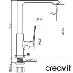 Creavit - Creavit Stark Eviye Bataryası, Gun Grey
