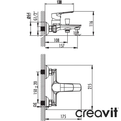 Creavit - Creavit Solo Banyo Bataryası