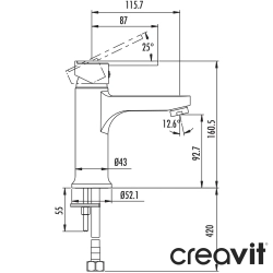 Creavit - Creavit Vega Lavabo Bataryası
