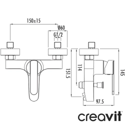 Creavit - Creavit Vega Banyo Bataryası